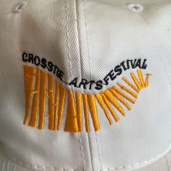 Vtg “Crosstie Arts Festival” white trucker hat - Picture 2 of 7